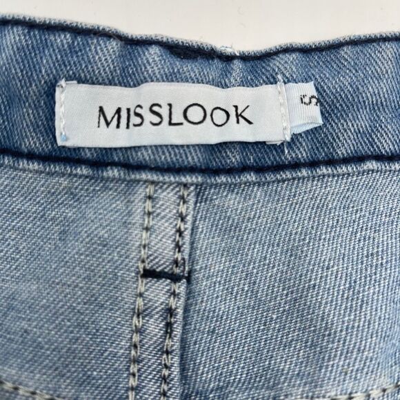 Misslook 6 Button Fly Denim Shorts High Rise SMALL - Picture 5 of 14